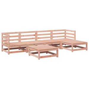 vidaXL 6 Piece Garden Sofa Set Solid Wood Douglas Fir
