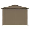 vidaXL Garden Marquee with Curtains 4x3 m Taupe 180 g/m&sup2;
