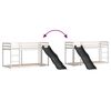 vidaXL Bunk Bed with Slide&Ladder without Mattress White 90x200 cm