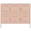 vidaXL Sideboard Pink 100.5x39x79 cm Steel