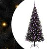 vidaXL Christmas Tree Black 180 cm PVC