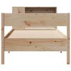 vidaXL Bookcase Bed without Mattress 75x190 cm Small Single Solid Wood Pine