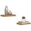 vidaXL Wall Shelf 2 pcs Beige 40 x 23.5 x 4 cm Engineered Wood