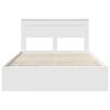 vidaXL Bed Frame with Drawer White 150 x 200 cm Engineer Wood