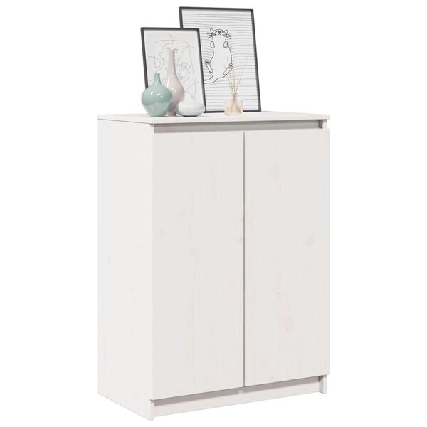 vidaXL Sideboard White 60x36x84 cm Solid Pinewood