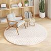 vidaXL Area Rugs Round Cream &Oslash; 160 CM