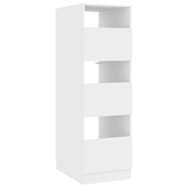 vidaXL Laundry Cabinet with Storage with Door White Engineered wood