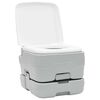 vidaXL Camping Toilet 2 pcs Grey and White High-density polyethylene