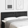 vidaXL LED Headboard Black 180 cm Faux Leather