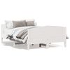 vidaXL Bed Frame without Mattress White 120x200 cm Solid Wood Pine