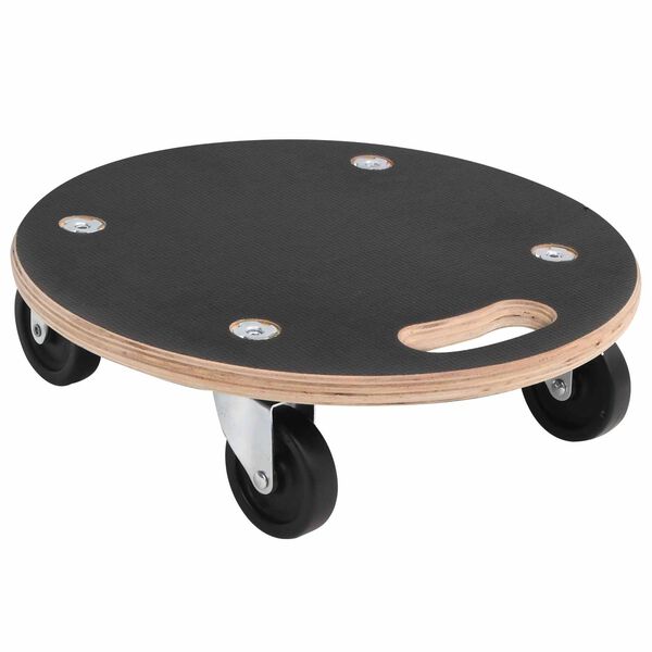 vidaXL Transport Trolley 6 pcs Grey Plywood