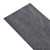 vidaXL Flooring Planks 18 pcs Black and White 2.51 m&sup2; PVC