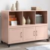 vidaXL Sideboard Pink 100.5x39x72 cm Steel
