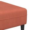vidaXL Fabric Sofa with Cushion Red Orange 208 cm Corduroy fabric