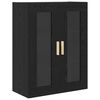 vidaXL Highboard Black Oak 69.5 x 34 x 180 cm