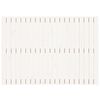 vidaXL Wall Headboard White 127.5x3x90 cm Solid Wood Pine