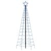 vidaXL LED Christmas Tree with Spikes 220 LEDs Blue 180 cm
