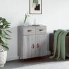 vidaXL Sideboard Grey Sonoma 69.5x34x90 cm Engineered Wood