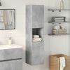 vidaXL Bathroom Hanging Cabinet Concrete Grey 30x30x130 cm Engineered Wood