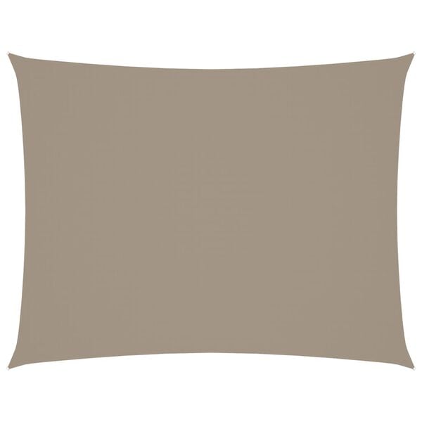 vidaXL Sunshade Sail Oxford Fabric Rectangular 5x6 m Taupe