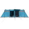 vidaXL Family Tent Tunnel 8-Person Blue Waterproof