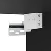 vidaXL Wall Cabinets with LED Lights for TV 2 pcs Black 40x30x60.5 cm