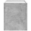 vidaXL Wall-mounted Bedside Cabinet Concrete Grey 45x30x35 cm