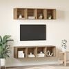 vidaXL TV Cabinet Set Wall-mounted 3 pcs Artisan Oak Engineered Wood