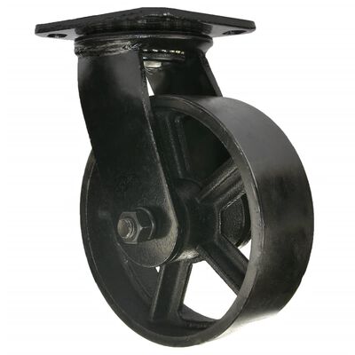 Mac Lean Swivel Caster Wheel 150 mm 2 pcs Black