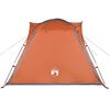 vidaXL Camping Tent 4-Person Grey and Orange Quick Release Waterproof