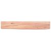 vidaXL Wall Shelf Light Brown 60x10x4 cm Treated Solid Wood Oak