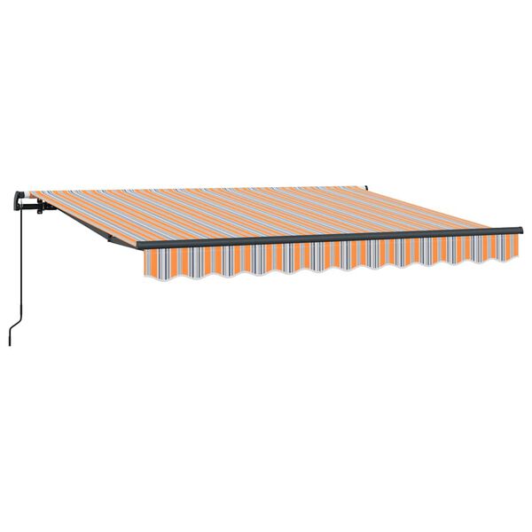 vidaXL Retractable Awning Multicolour 350 x 200 cm Fabric