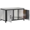 vidaXL Kitchen Storage with Shelf Silver 90 x 50 x 53 cm Steel