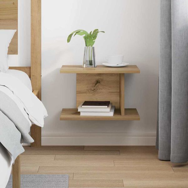 vidaXL Bedside Table Artisan Oak 40 x 30 x 25 cm Engineered Wood