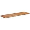 vidaXL Table Top 110x40x2.5 cm Rectangular Solid Wood Acacia Live Edge