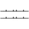 vidaXL Sliding Door Hardware Kit 400 cm Steel Black