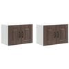 vidaXL Dishwasher Panel Kalmar 2 pcs Brown Oak Engineered Wood