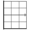 vidaXL Shower Enclosure ESG 116x140 cm Black