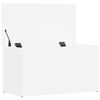 vidaXL Storage Chest High Gloss White 84x42x46 cm Engineered Wood