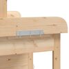 vidaXL Potting Table with Cabinet 110.5x45x124.5 cm Solid Wood Fir