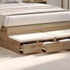 vidaXL Bed Drawers Artisan Oak 120 x 36.5 x 16.5 cm Engineered Wood