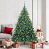 vidaXL Artificial Christmas Tree with 300 LEDs Green 180 cm PE and PVC