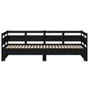 vidaXL Pull-out Day Bed without Mattress Black 2x(90x190) cm