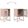 vidaXL Bedside Cabinet Pink 36x39x60.5 cm Cold-rolled Steel