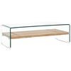 vidaXL Coffee Table Clear 98x45x31 cm Tempered Glass