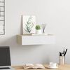 vidaXL Wall-mounted Drawer Shelf Oak and White 40x23.5x10cm MDF
