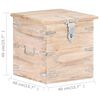 vidaXL Chest 40x40x40 cm Solid Acacia Wood