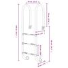 vidaXL Pool Ladder 54x38x158 cm 304 Stainless Steel