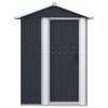 vidaXL Garden Shed Anthracite 126x97.5x177 cm Galvanised Steel