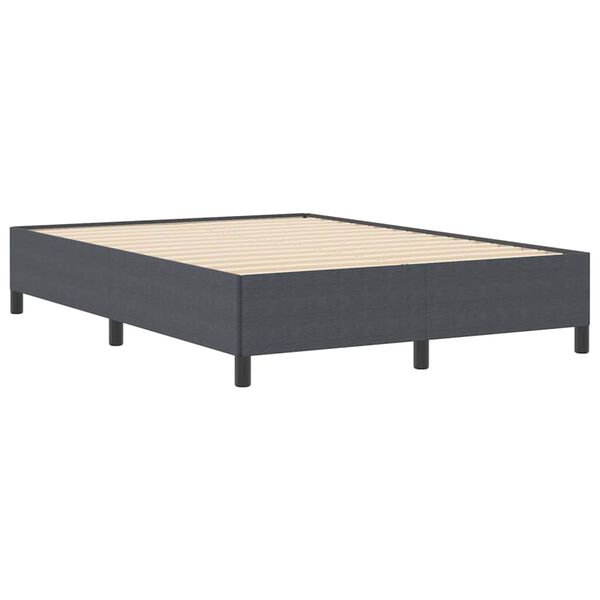 vidaXL Bed Frame Dark grey 140 x 200 cm Corduroy fabric
